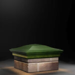 Колпак Monblan с посадкой на 1,5 кирпича (0,7нф) евроформата с LED подсветкой Зеленый
